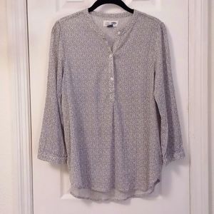 Old Navy blue and white print tunic